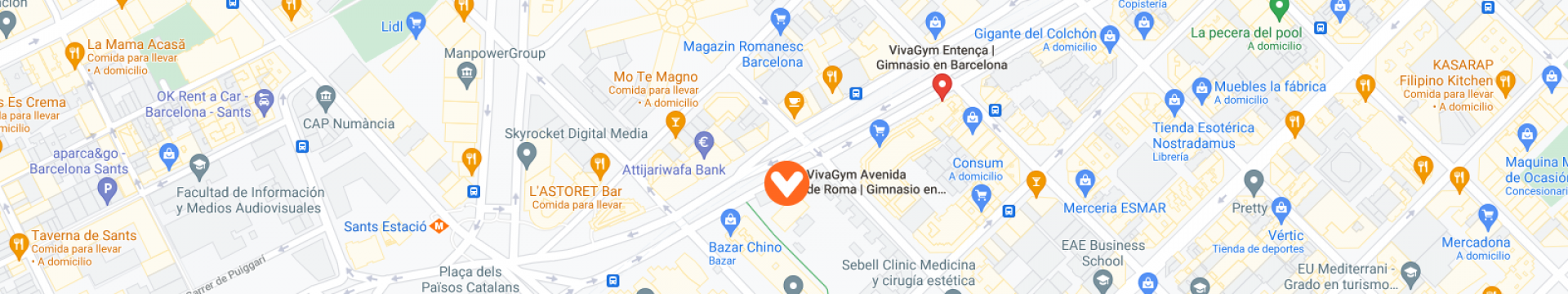 mapa avenida roma