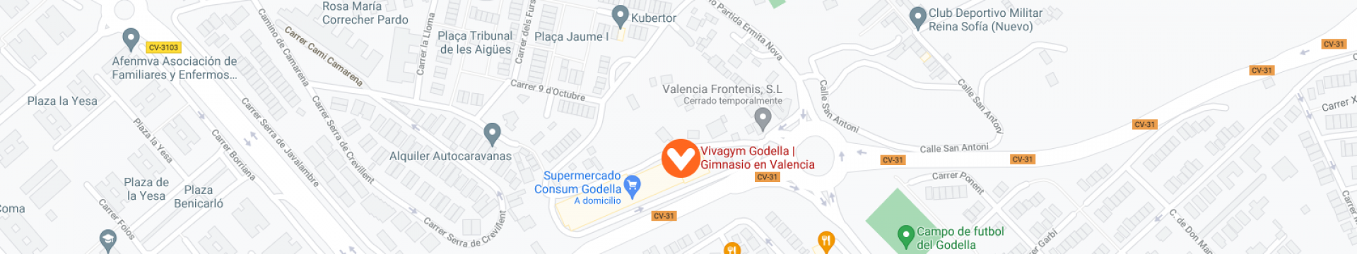 Mapa Godella 