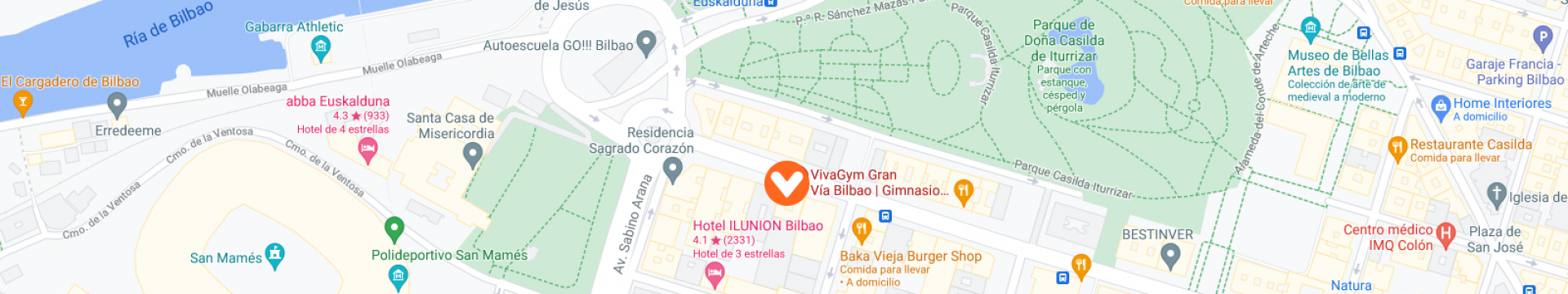 mapa gran vía bilbao