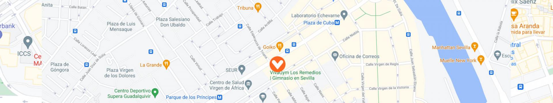 Mapa VivaGym Los Remedios